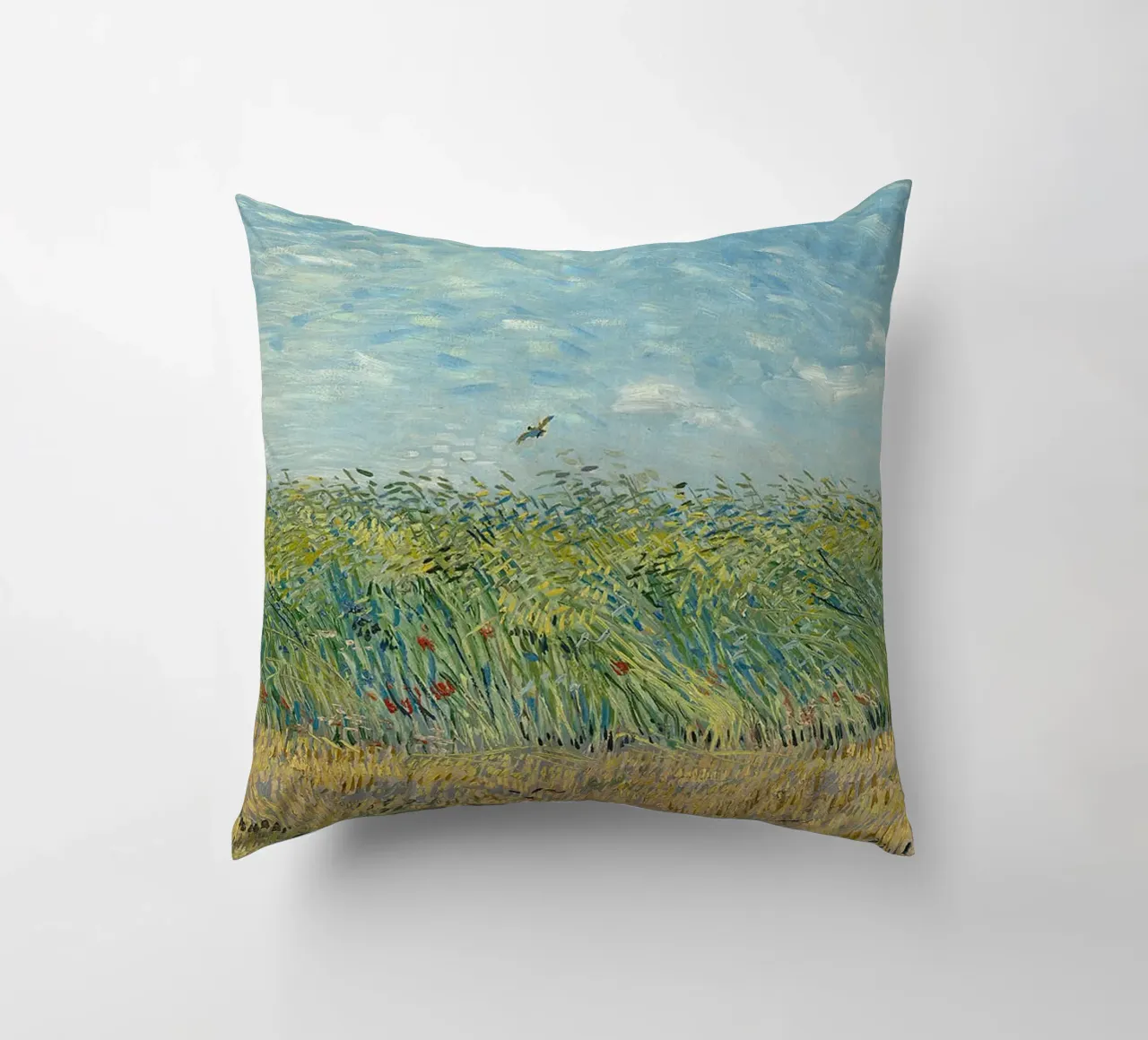 Campo di grano con pernice cuscino da ValerieArt