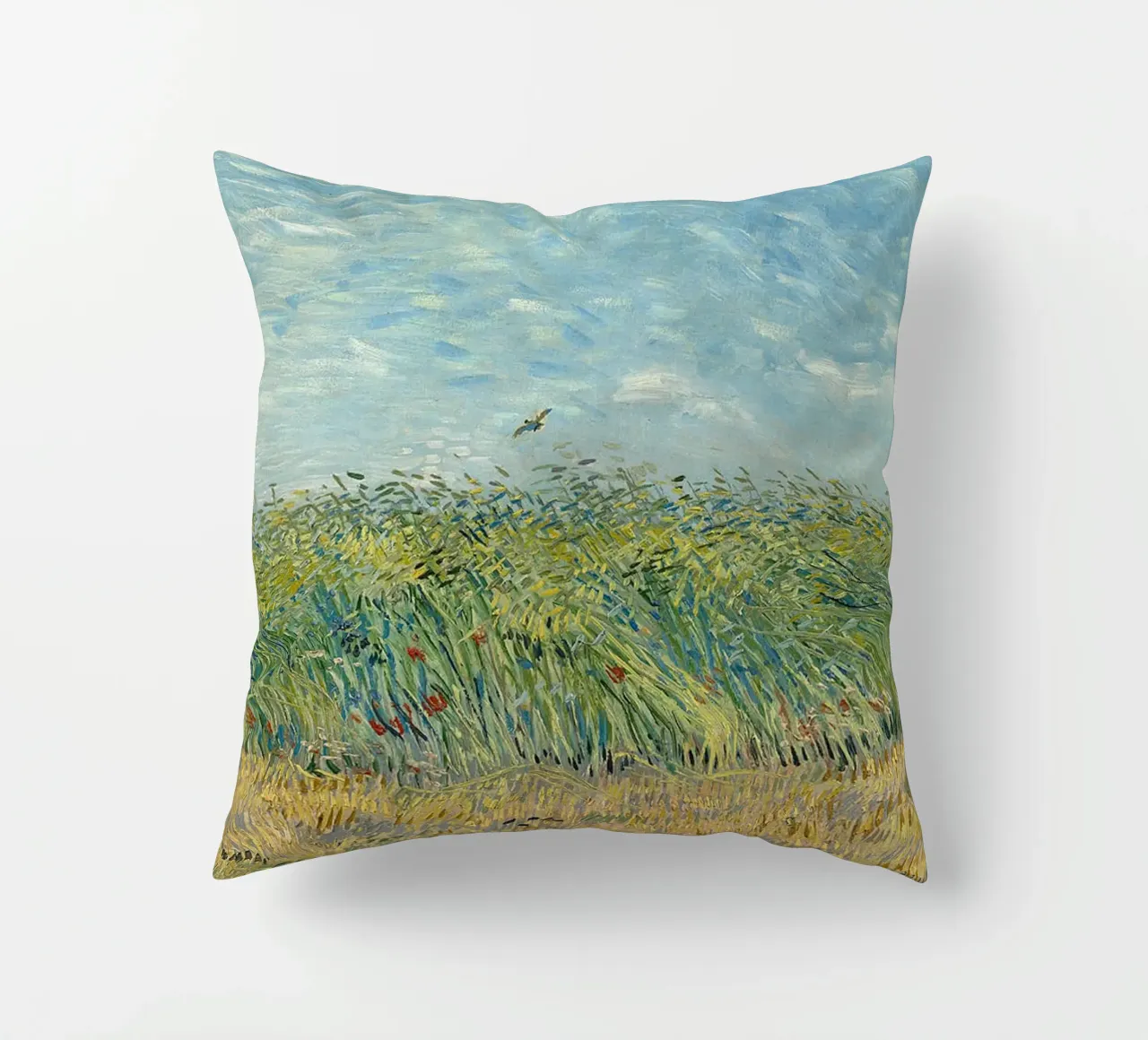 Campo di grano con pernice cuscino da ValerieArt