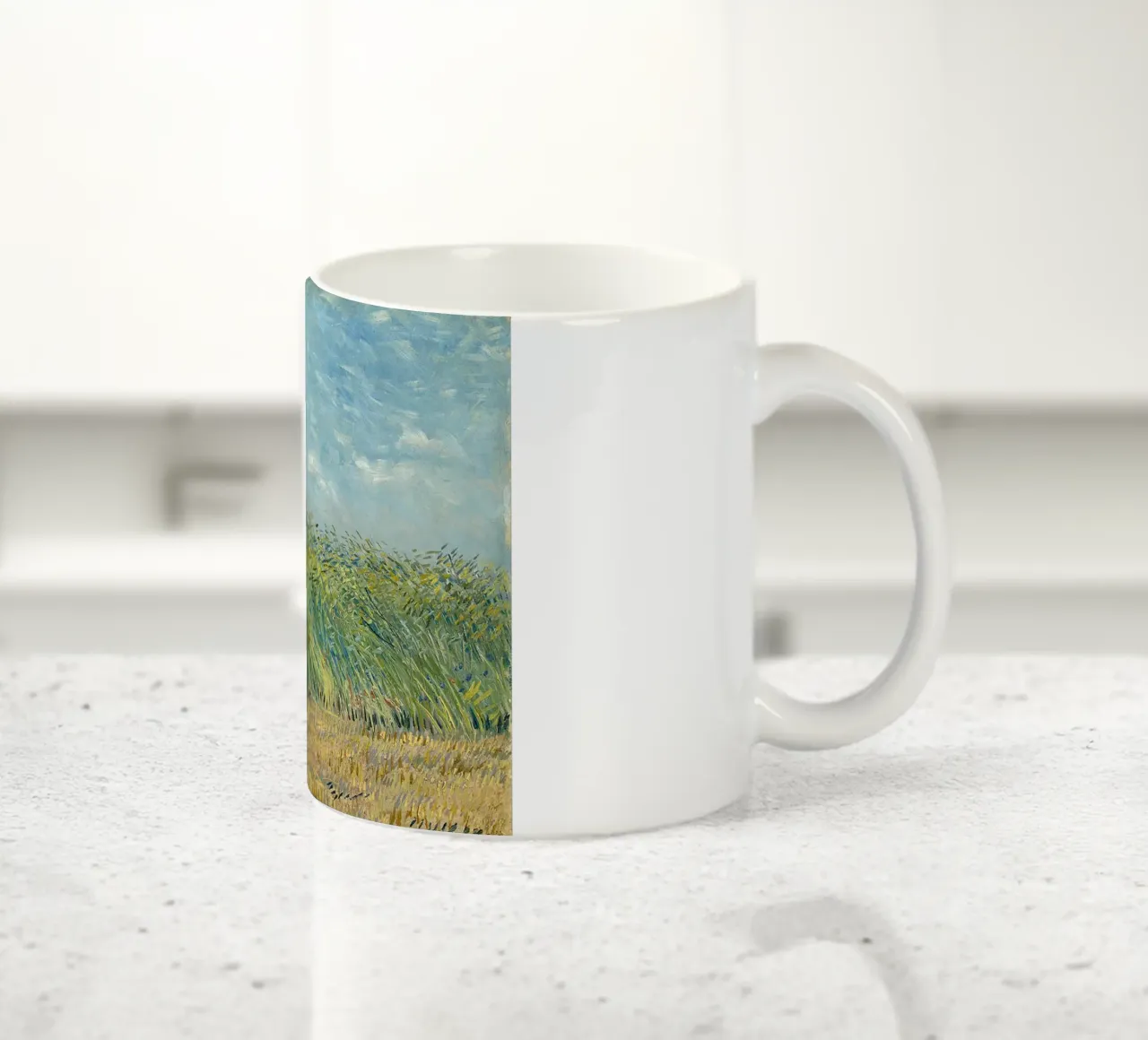Campo di grano con pernice tazza in ceramica da ValerieArt