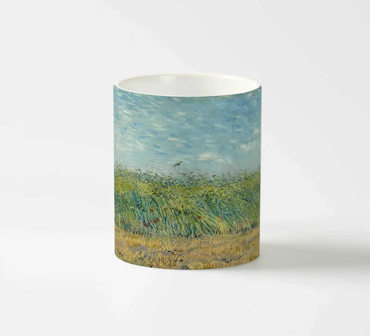Campo di grano con pernice tazza in ceramica da ValerieArt