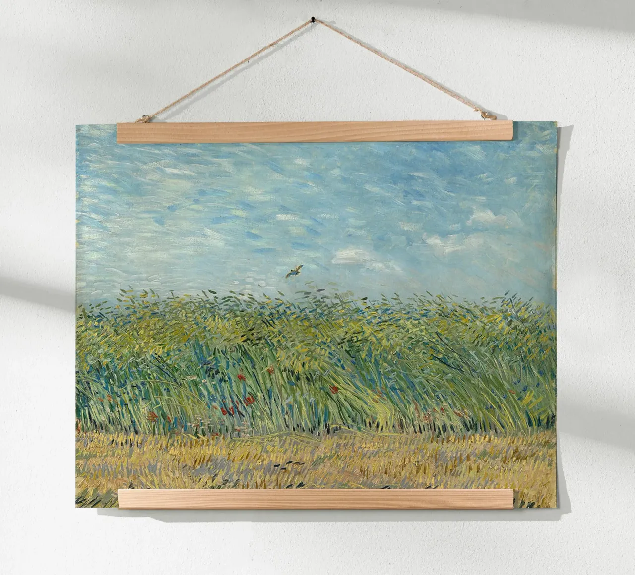Campo di grano con pernice carta hahnemühle da ValerieArt