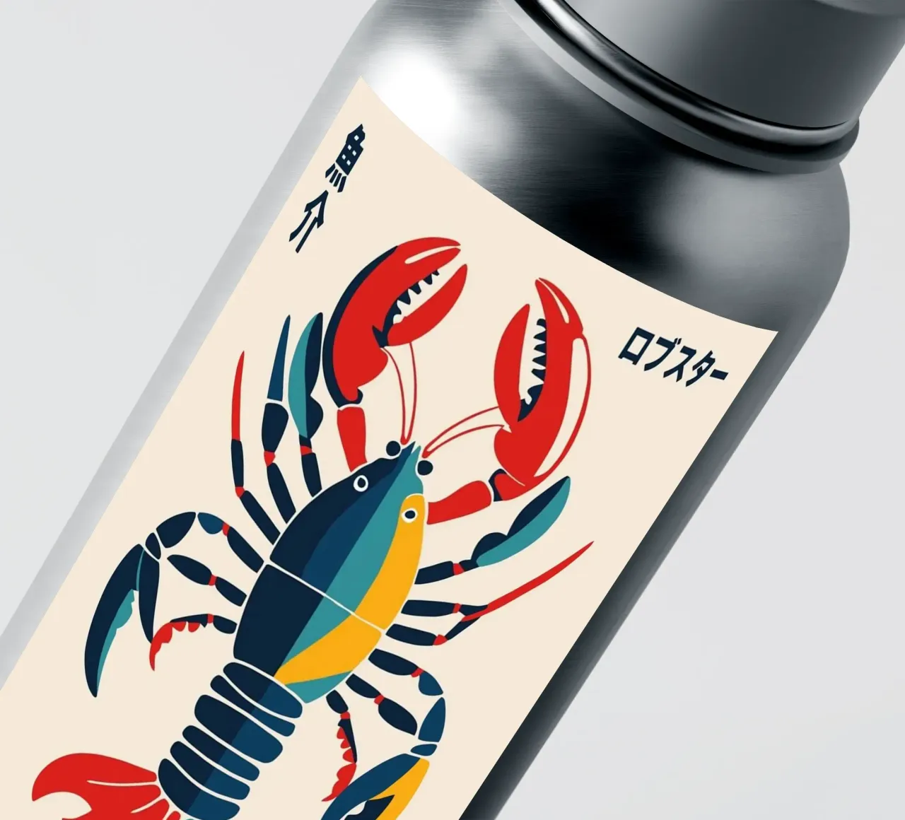 Rainbow Lobster sticker by cosmos studio