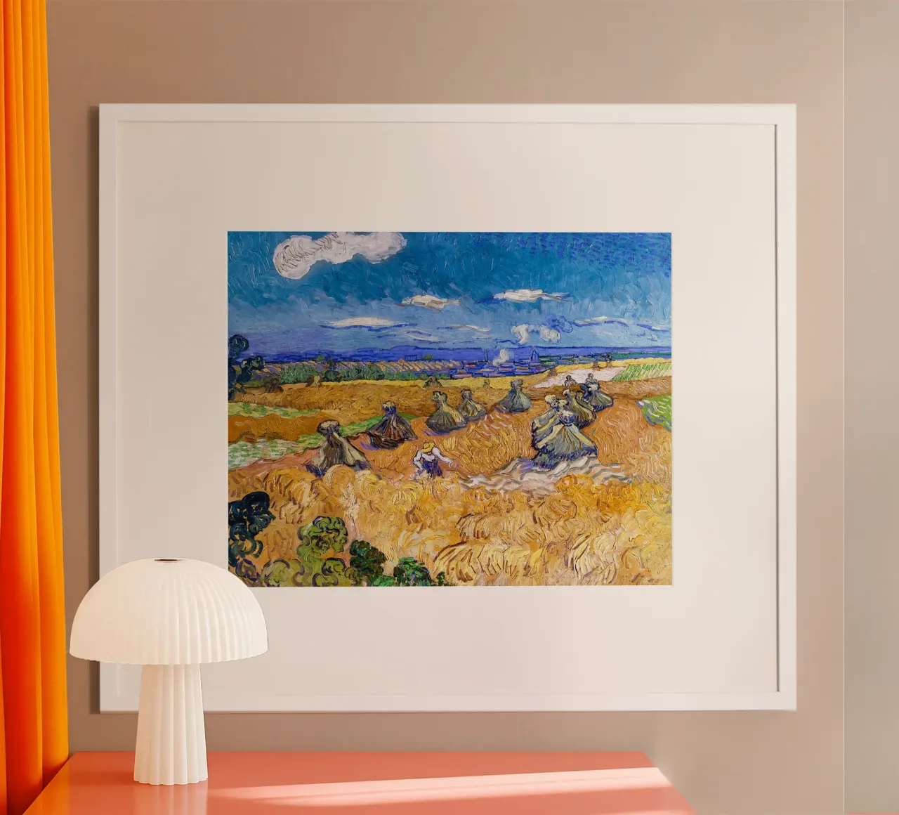 Wheat Fields with Reaper Auvers 1888 hahnemühle by ValerieArt