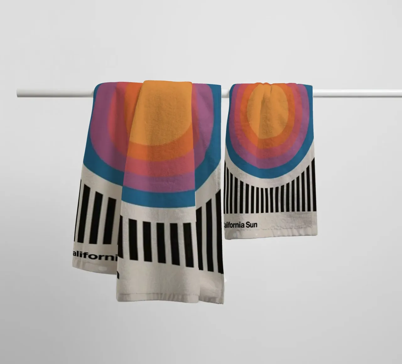 The California sun towel by cosmos studio