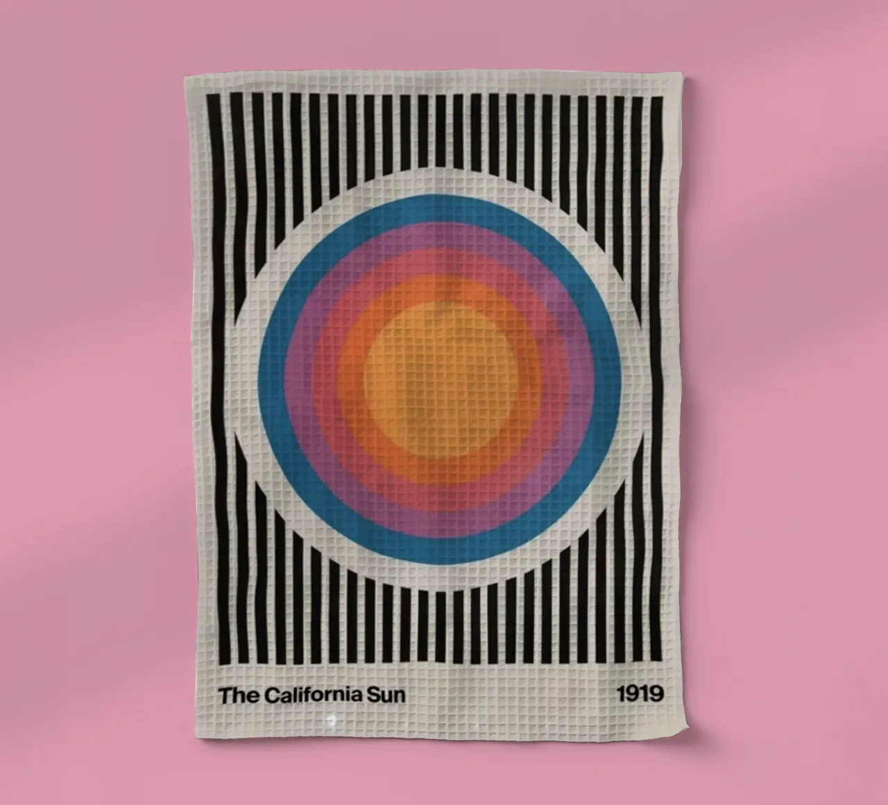 The California sun tea towel by cosmos studio
