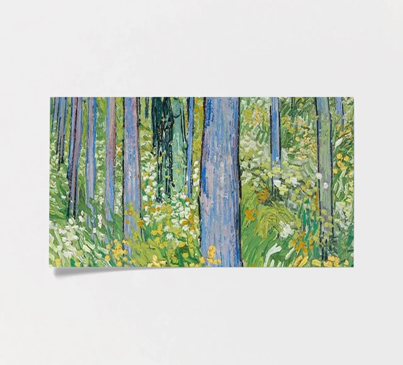 Sottobosco con due figure 1890 foglio adesivo da ValerieArt