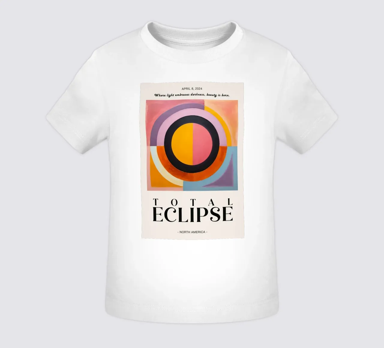 Eclissi totale maglietta neonato da cosmos studio