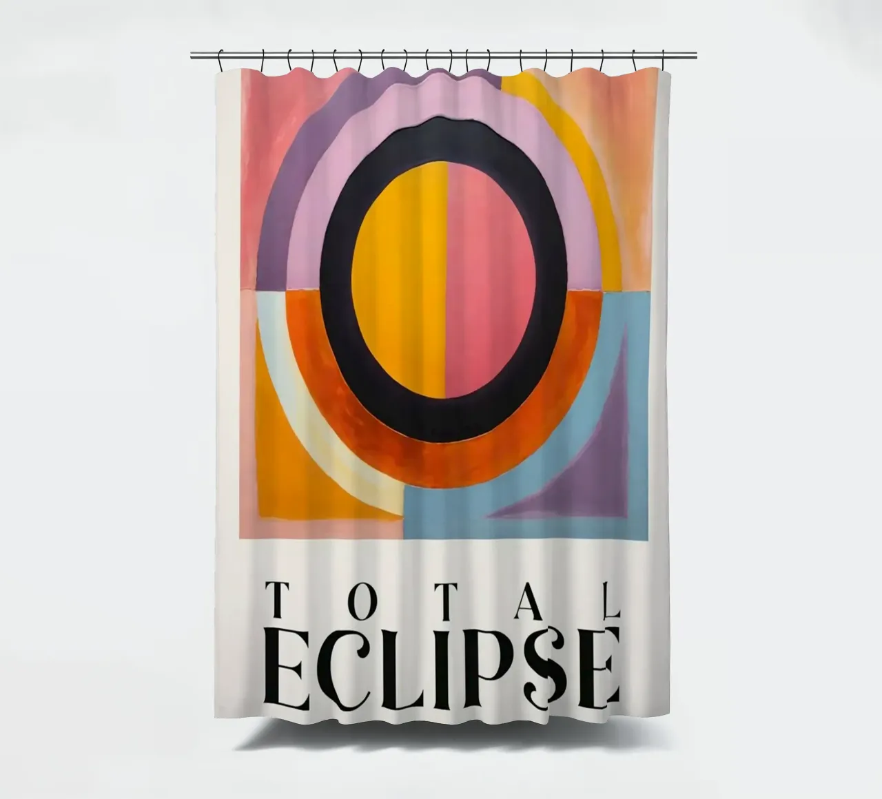 Eclipse total cortina de baño de cosmos studio