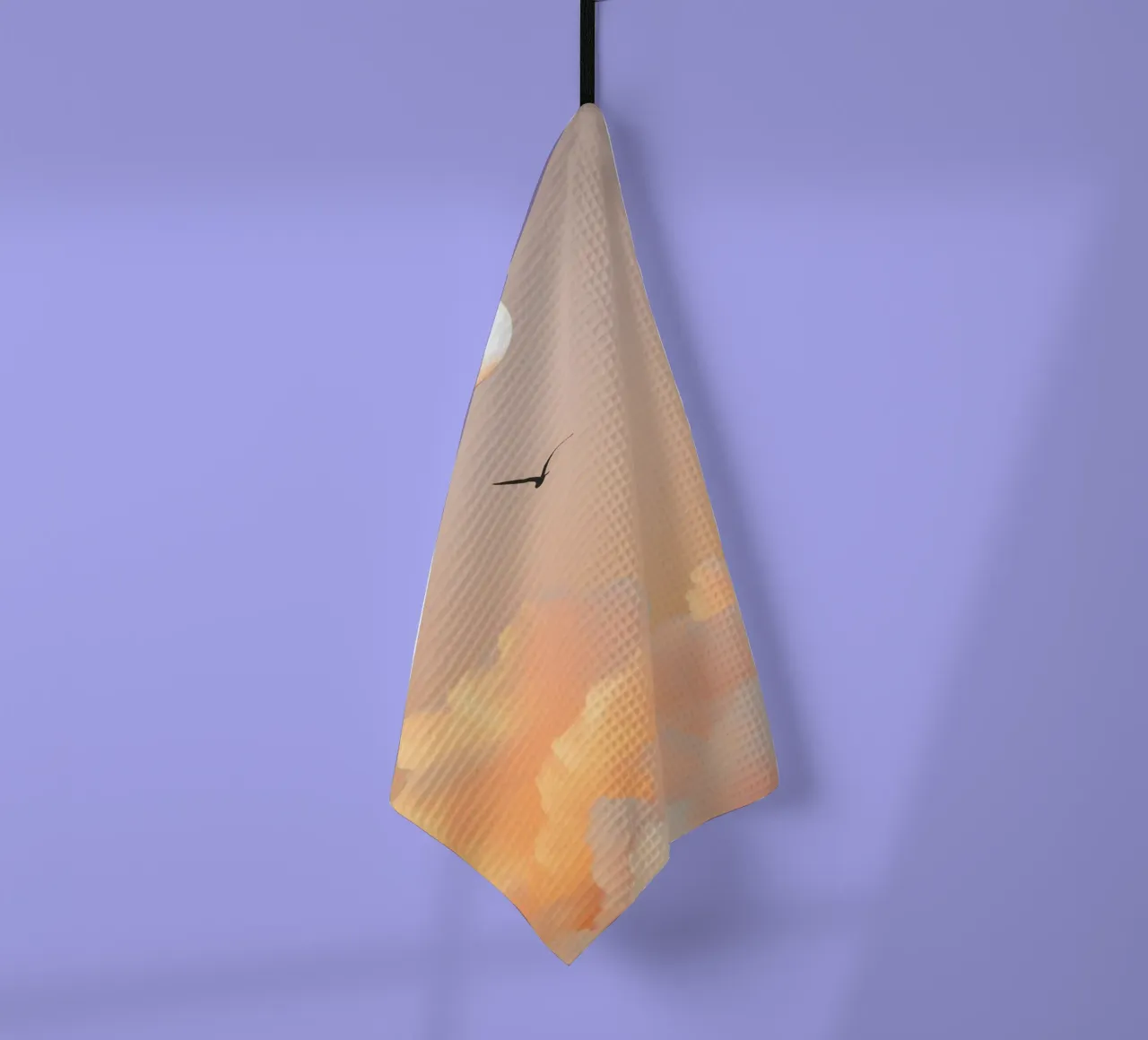 pastel colors nature tea towel by Creaton