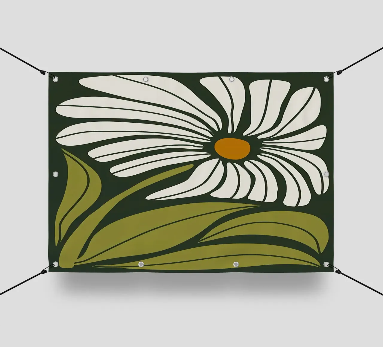 Fiore astratto di Groovy telo in pvc da Daron