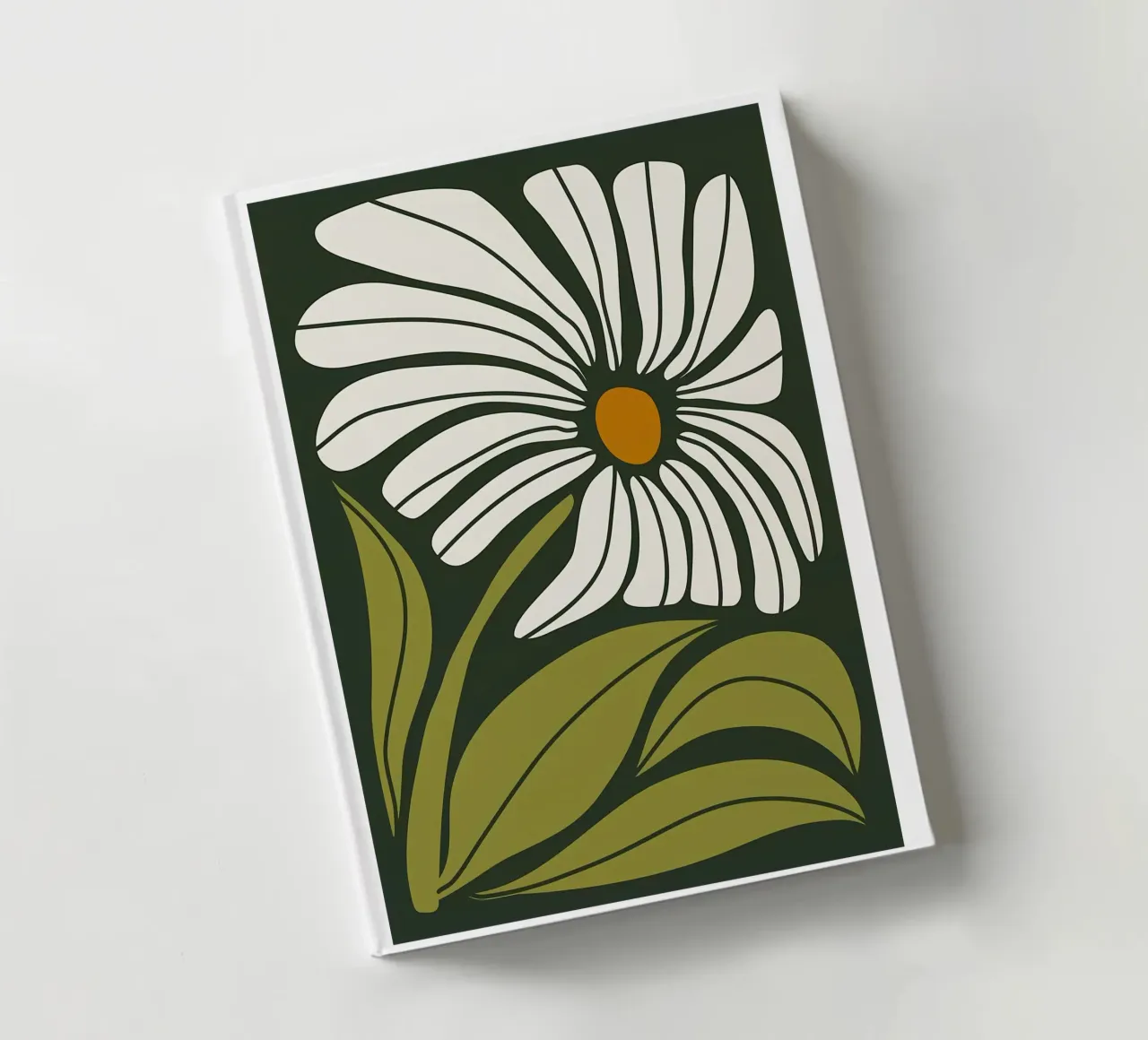 Abstract Groovy Flower notebook by Daron
