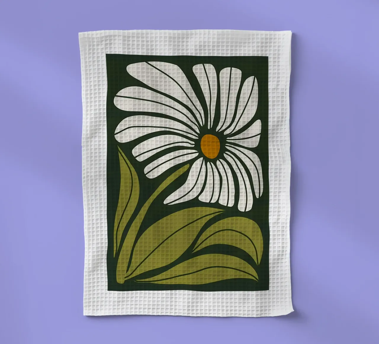 Fleur abstraite Groovy torchon de Daron