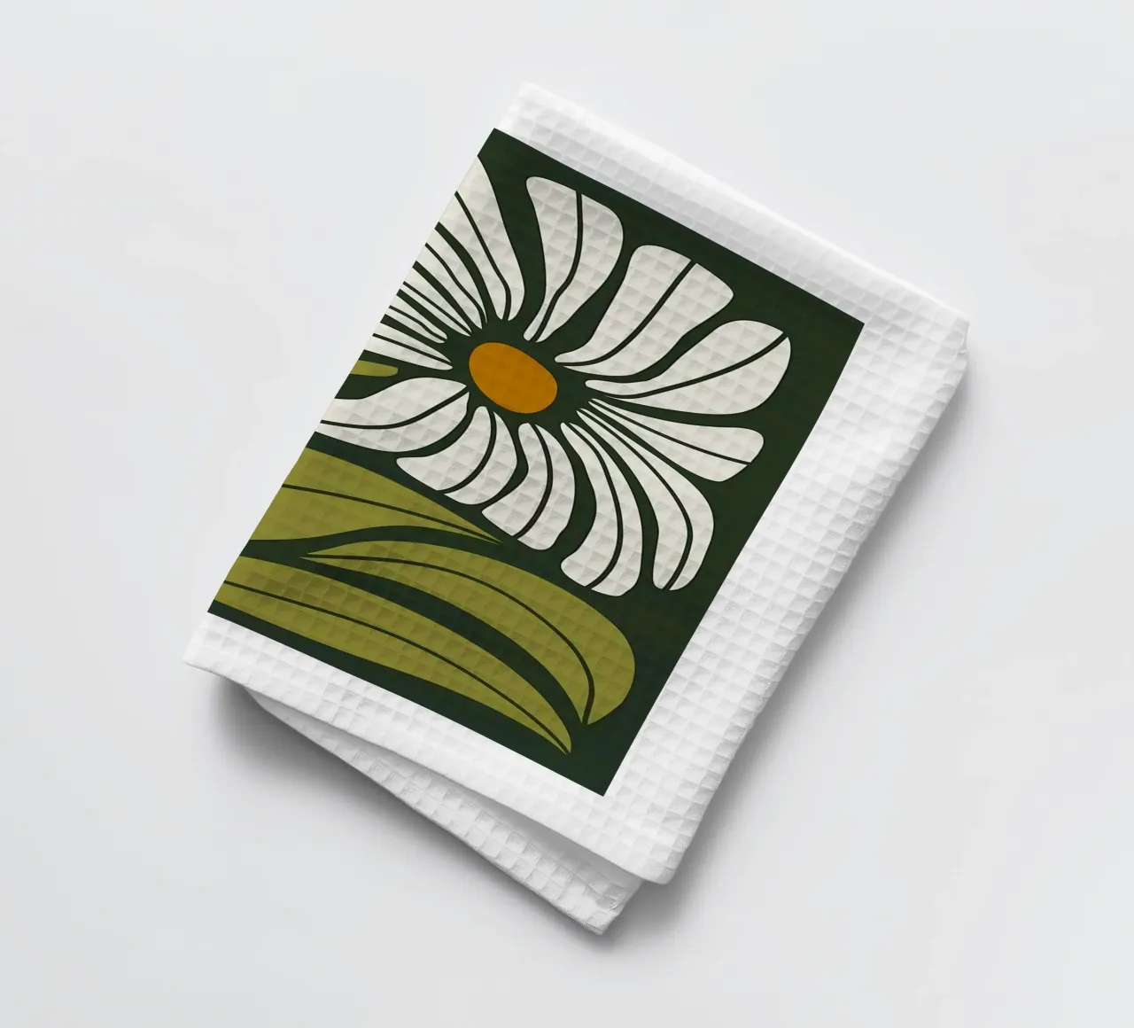 Fleur abstraite Groovy torchon de Daron