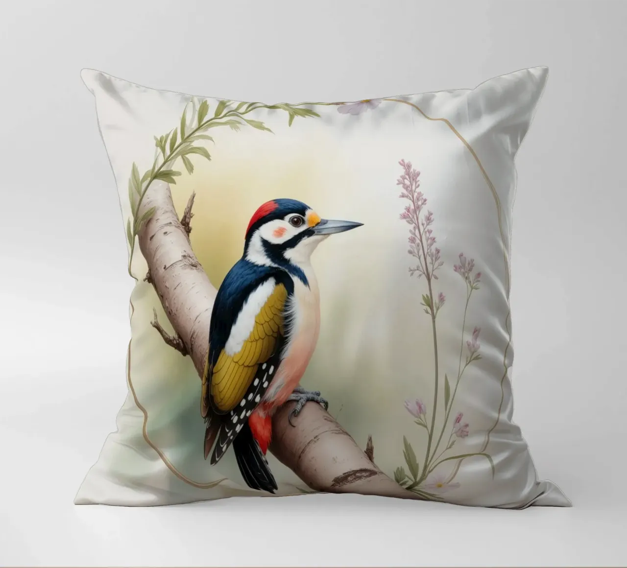 Tapp the little woodpecker cuscino da Klitzeklein