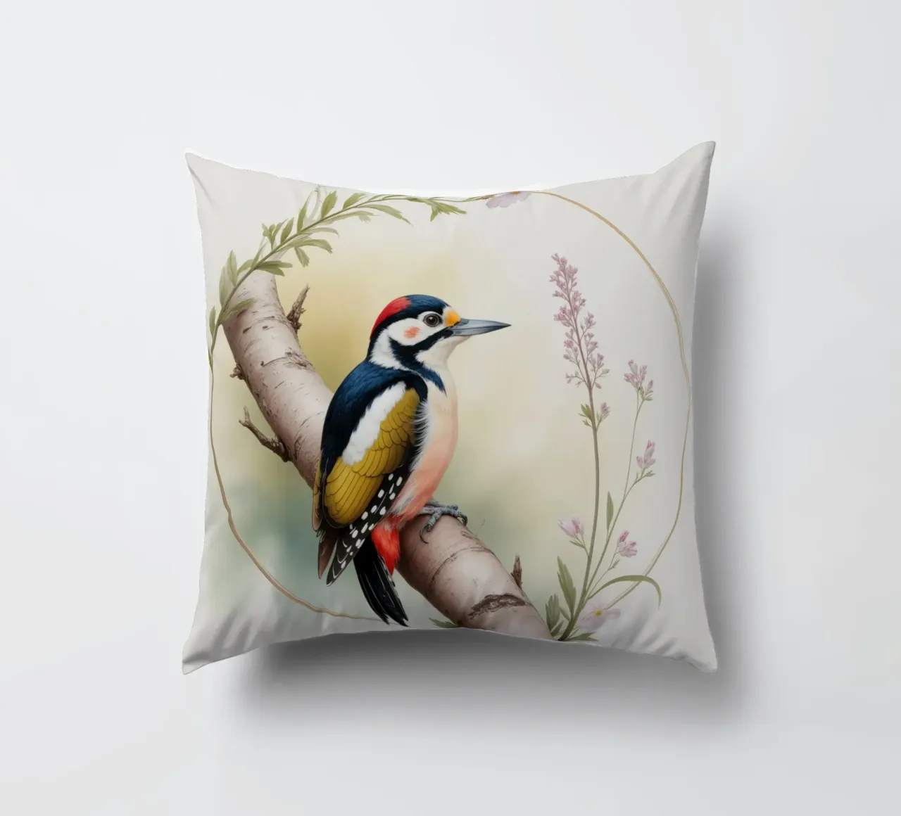 Tapp the little woodpecker cuscino da Klitzeklein