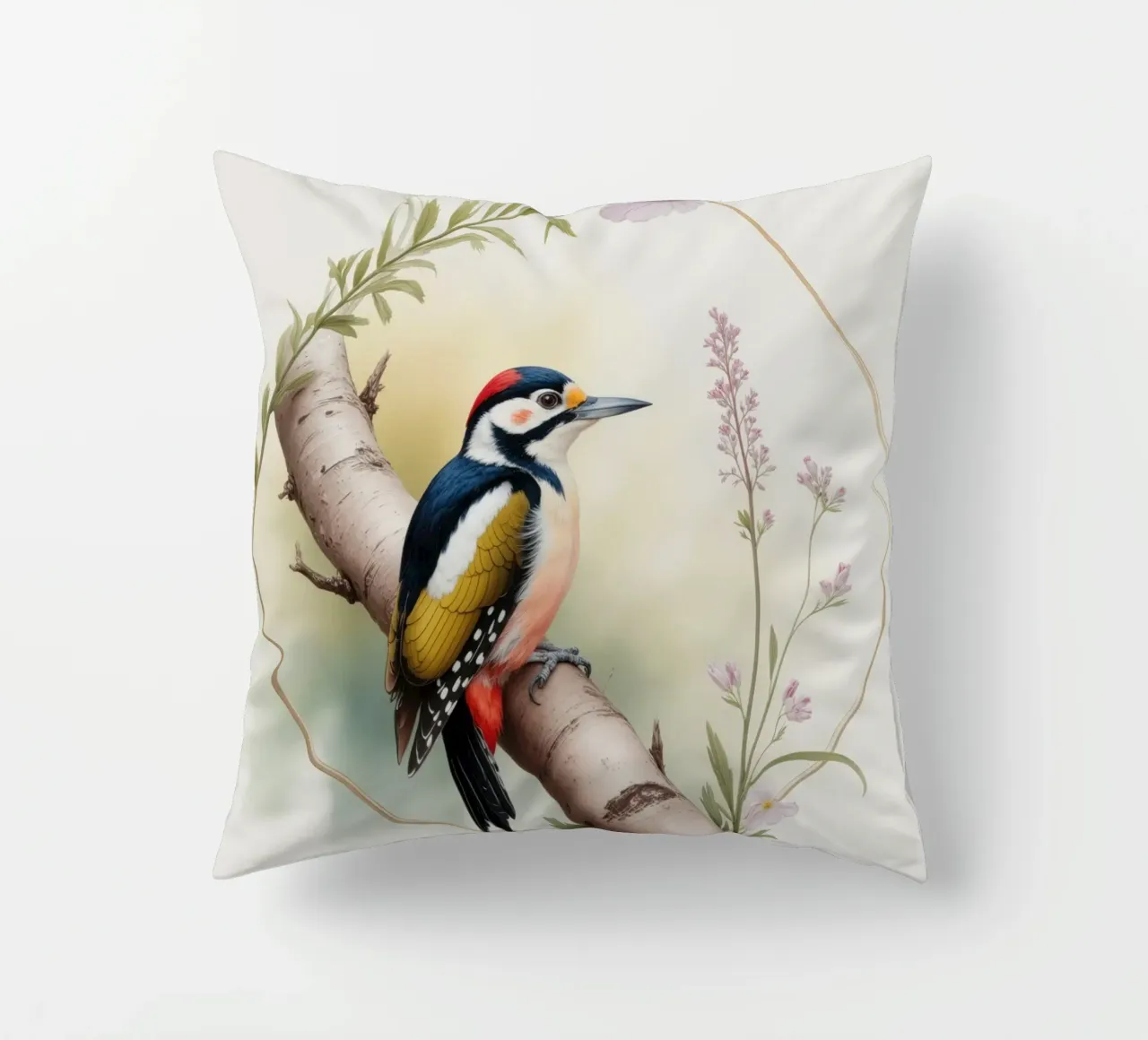 Tapp the little woodpecker cuscino da Klitzeklein