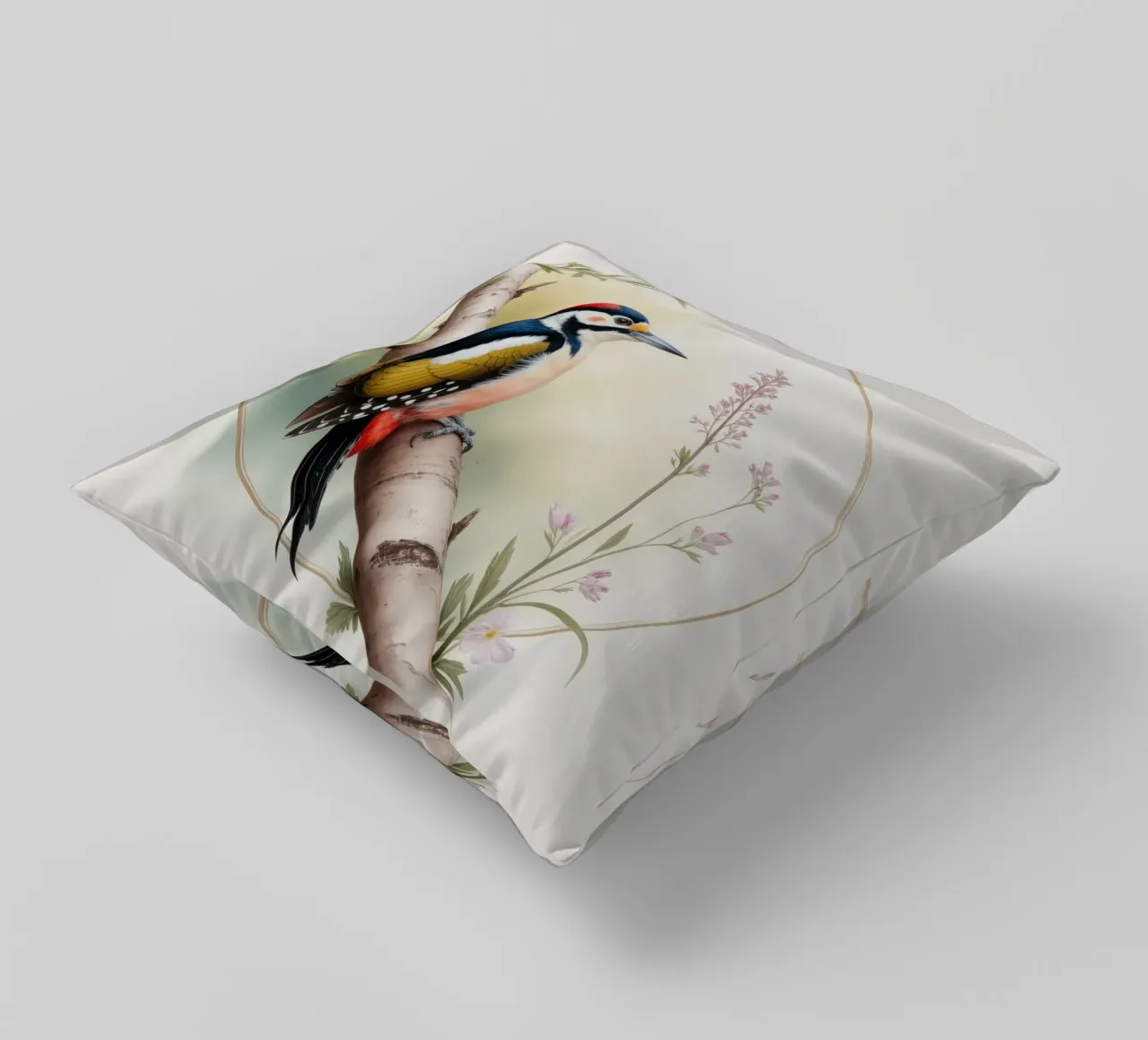 Tapp the little woodpecker cuscino da Klitzeklein