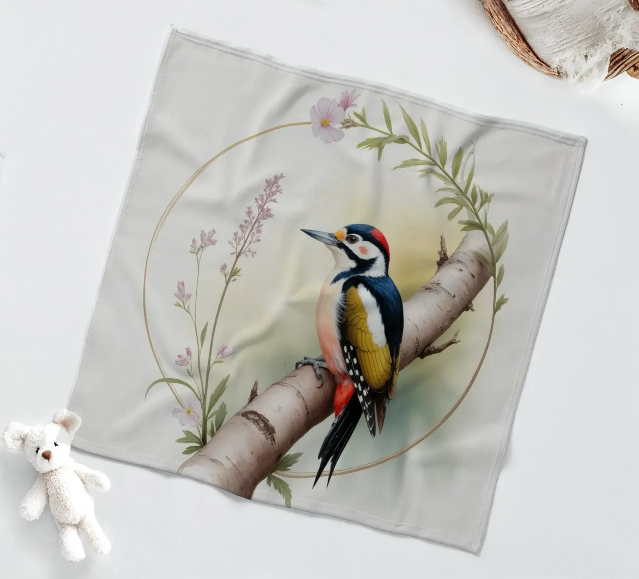 Tapp the little woodpecker coperta in pile da Klitzeklein