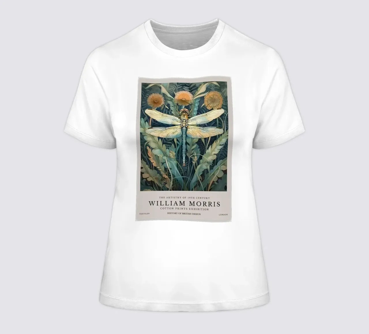 dragonflies perched on leaves women's fitted t-shirt by Ropech Shop