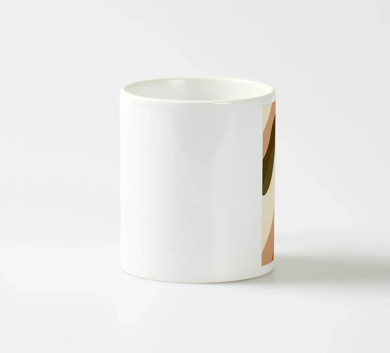 Foglia astratta tazza in ceramica da Daron