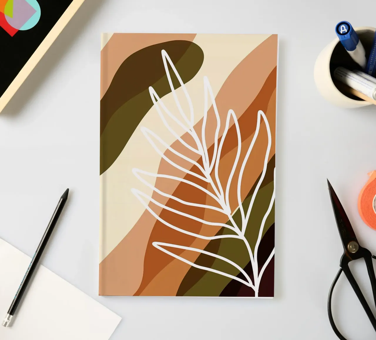 Abstract Leaf notebook by Daron