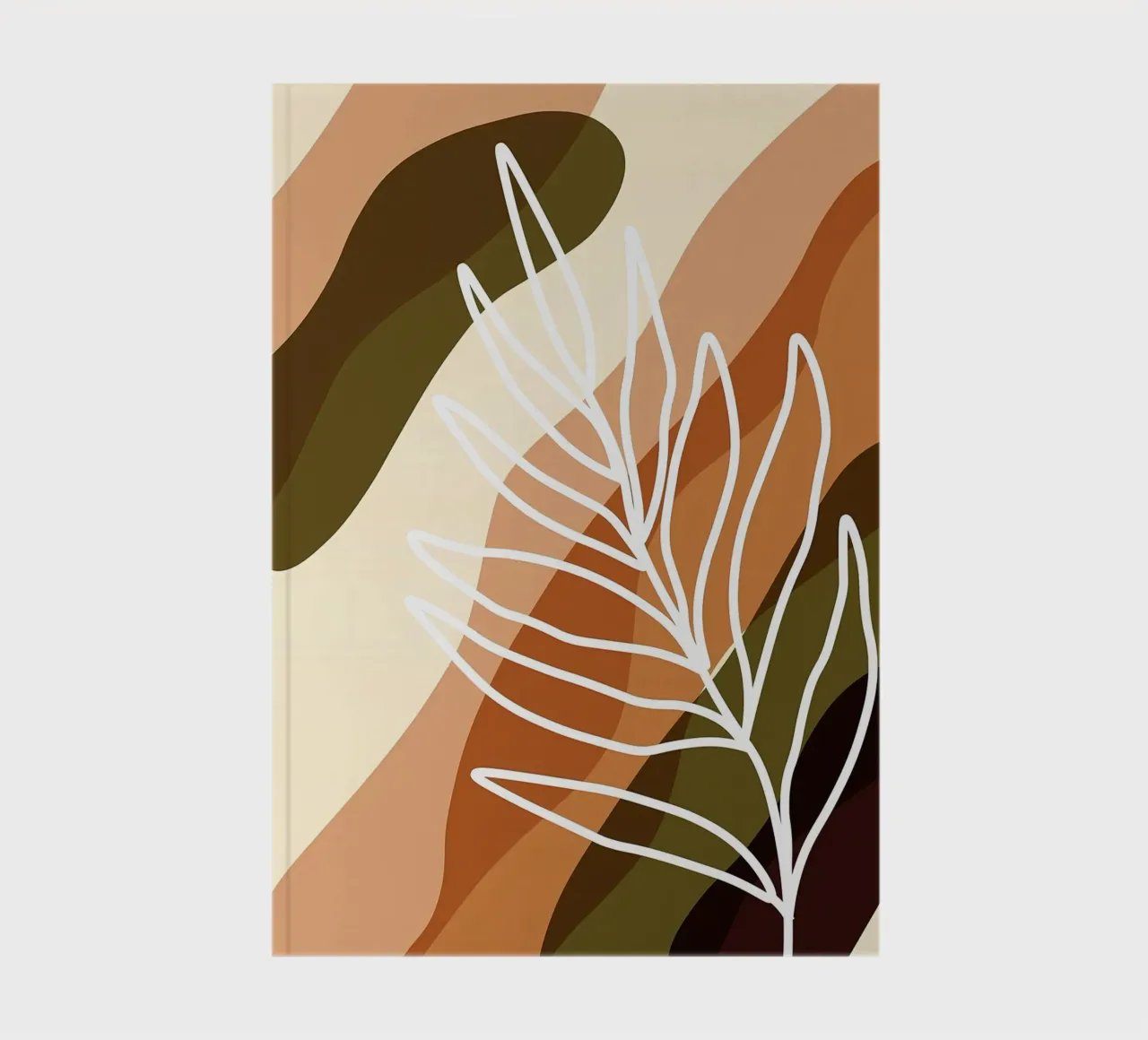 Abstract Leaf notebook by Daron