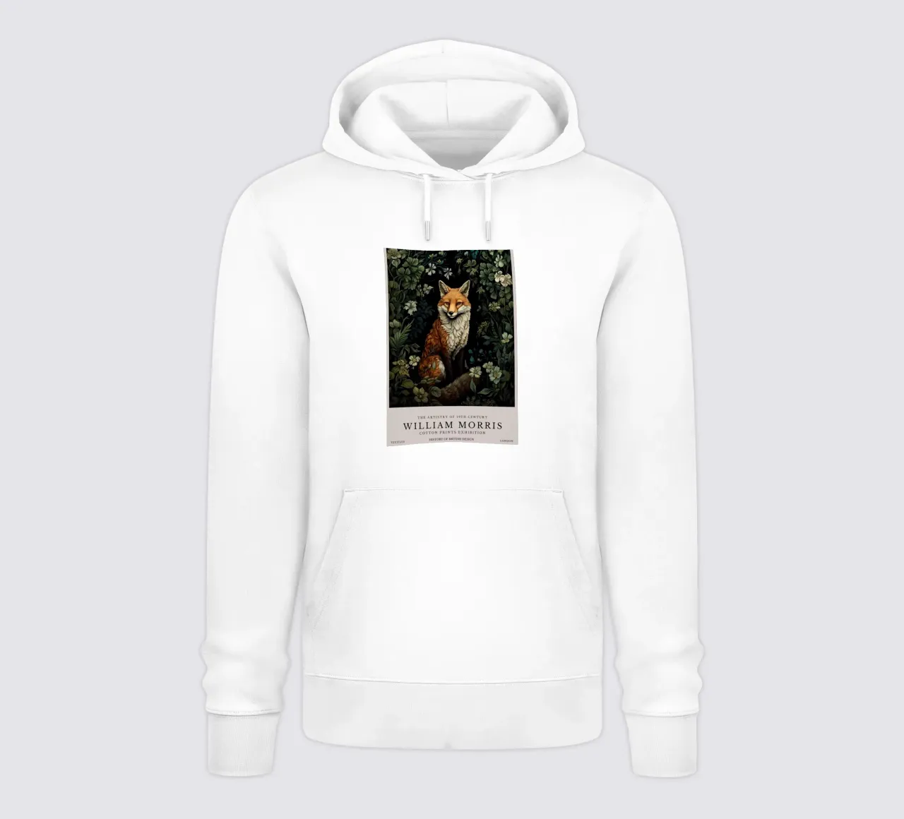 Volpe feroce in mezzo alla foresta felpa con cappuccio da Ropech Shop