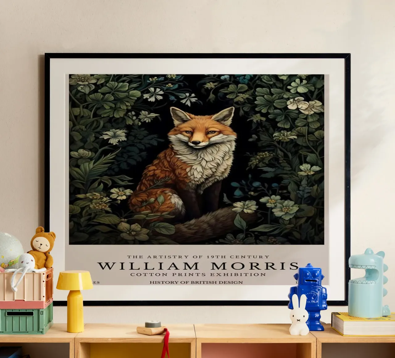 Wilder Fuchs inmitten des Waldes Hahnemühle von Ropech Shop