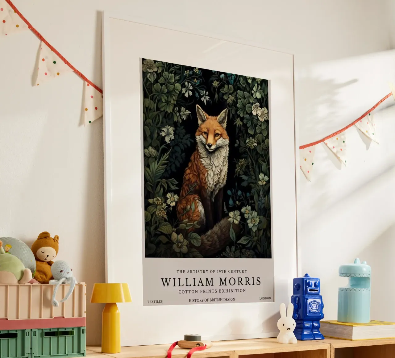 Wilder Fuchs inmitten des Waldes Hahnemühle von Ropech Shop