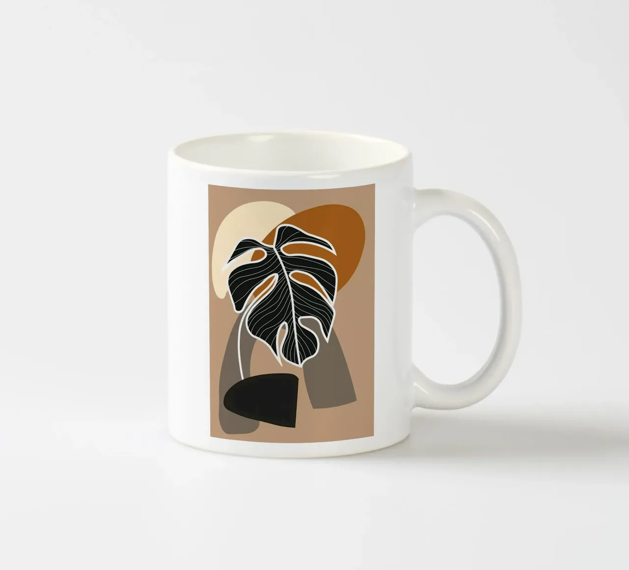 Abstract Blad keramische mok van Daron