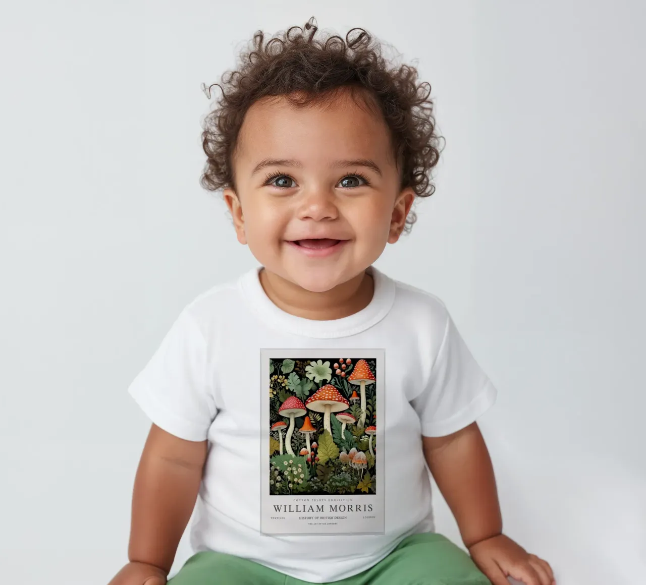 mushrooms in the middle of the forest baby t-shirt by Ropech Shop