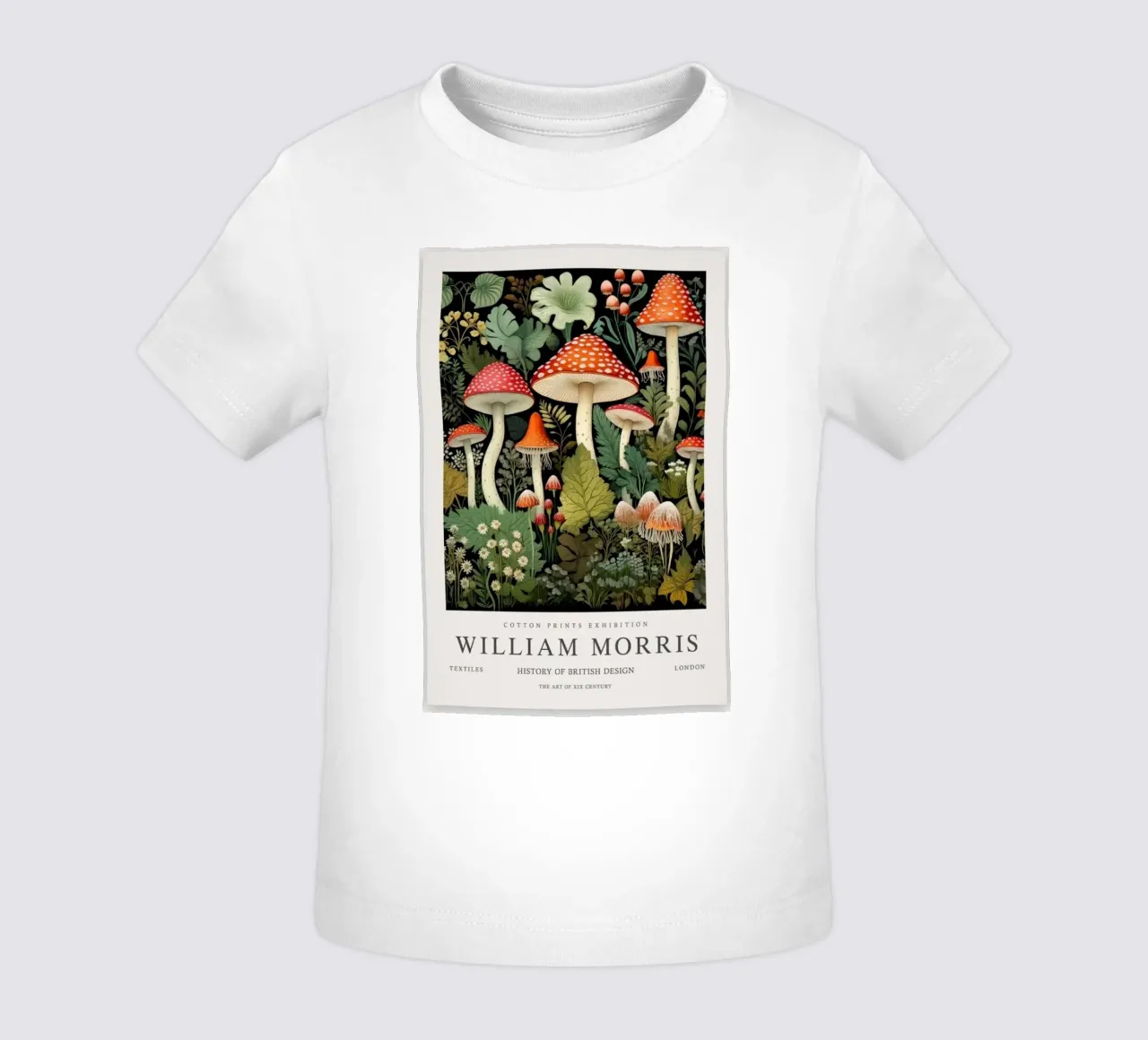 mushrooms in the middle of the forest baby t-shirt by Ropech Shop