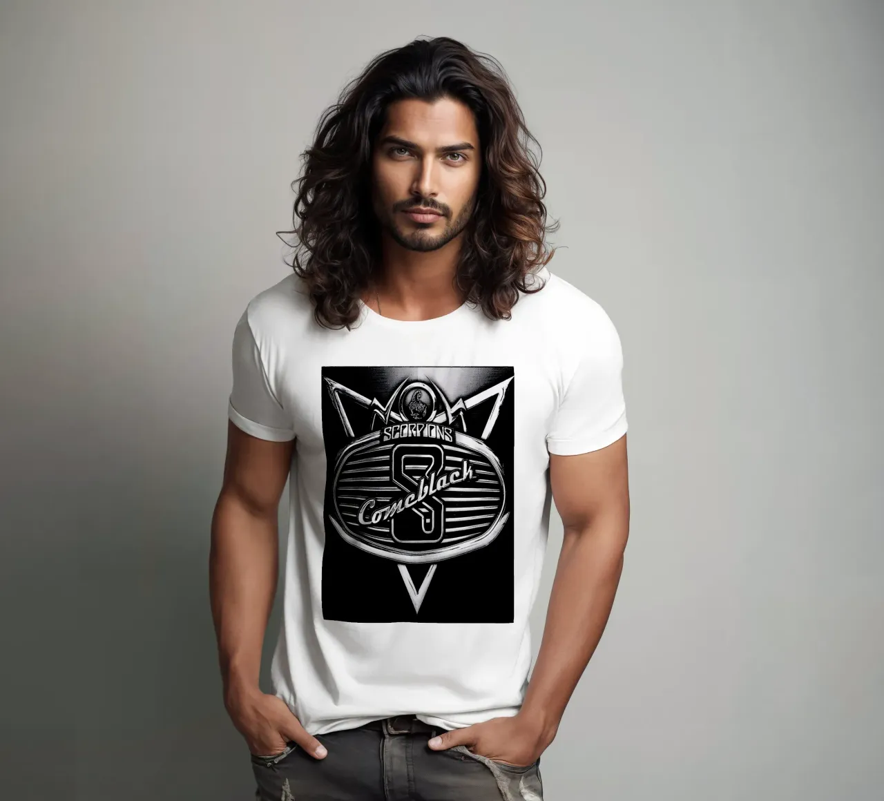 banda degli scorpioni t-shirt da vanhesling