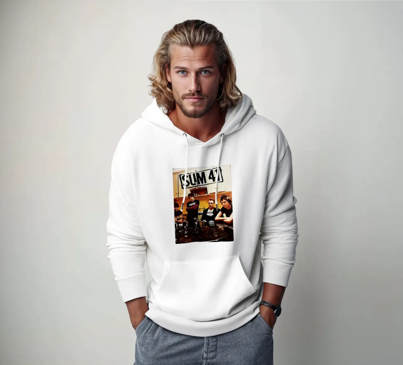 somma 41 felpa con cappuccio da vanhesling