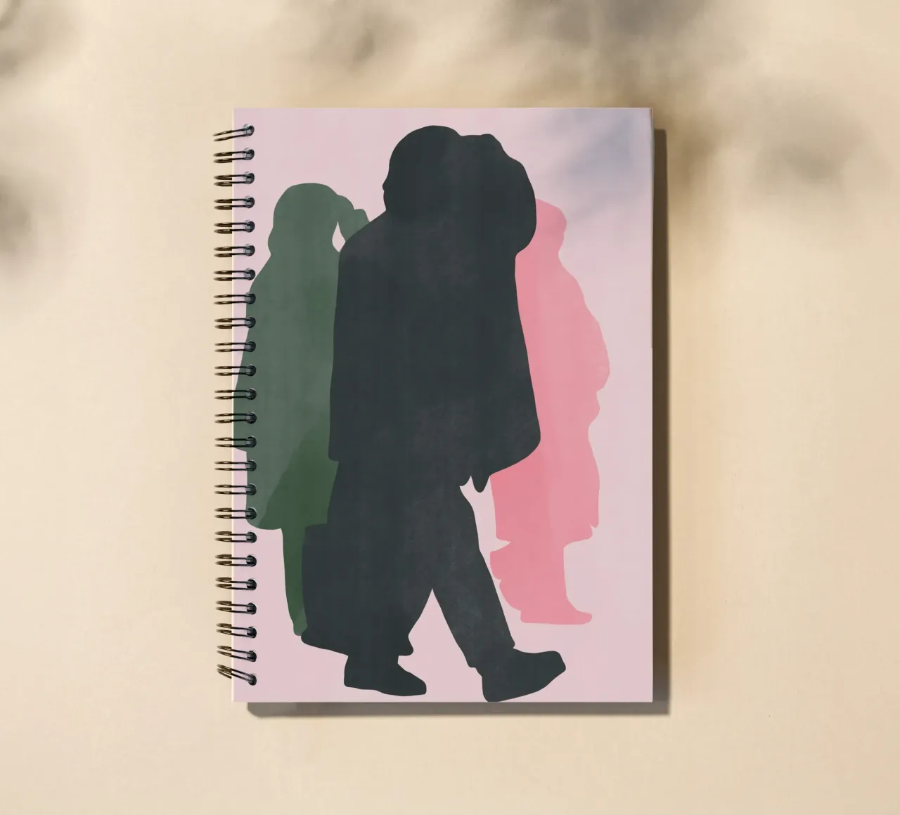 Minimal figure 16 spiral notebook by Little Dean