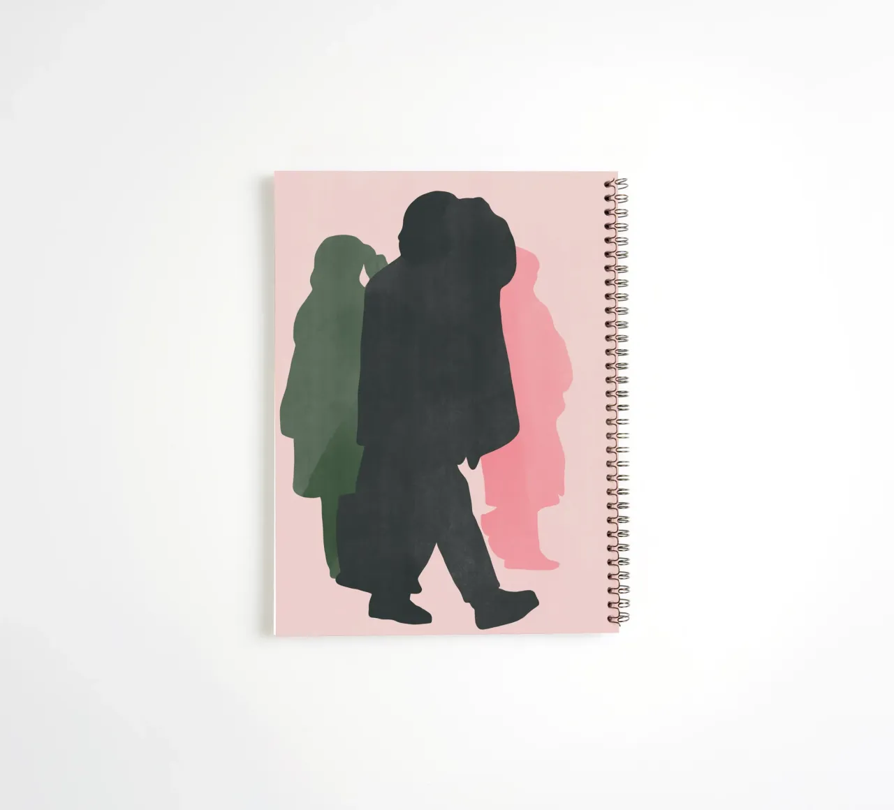 Minimal figure 16 spiral notebook by Little Dean