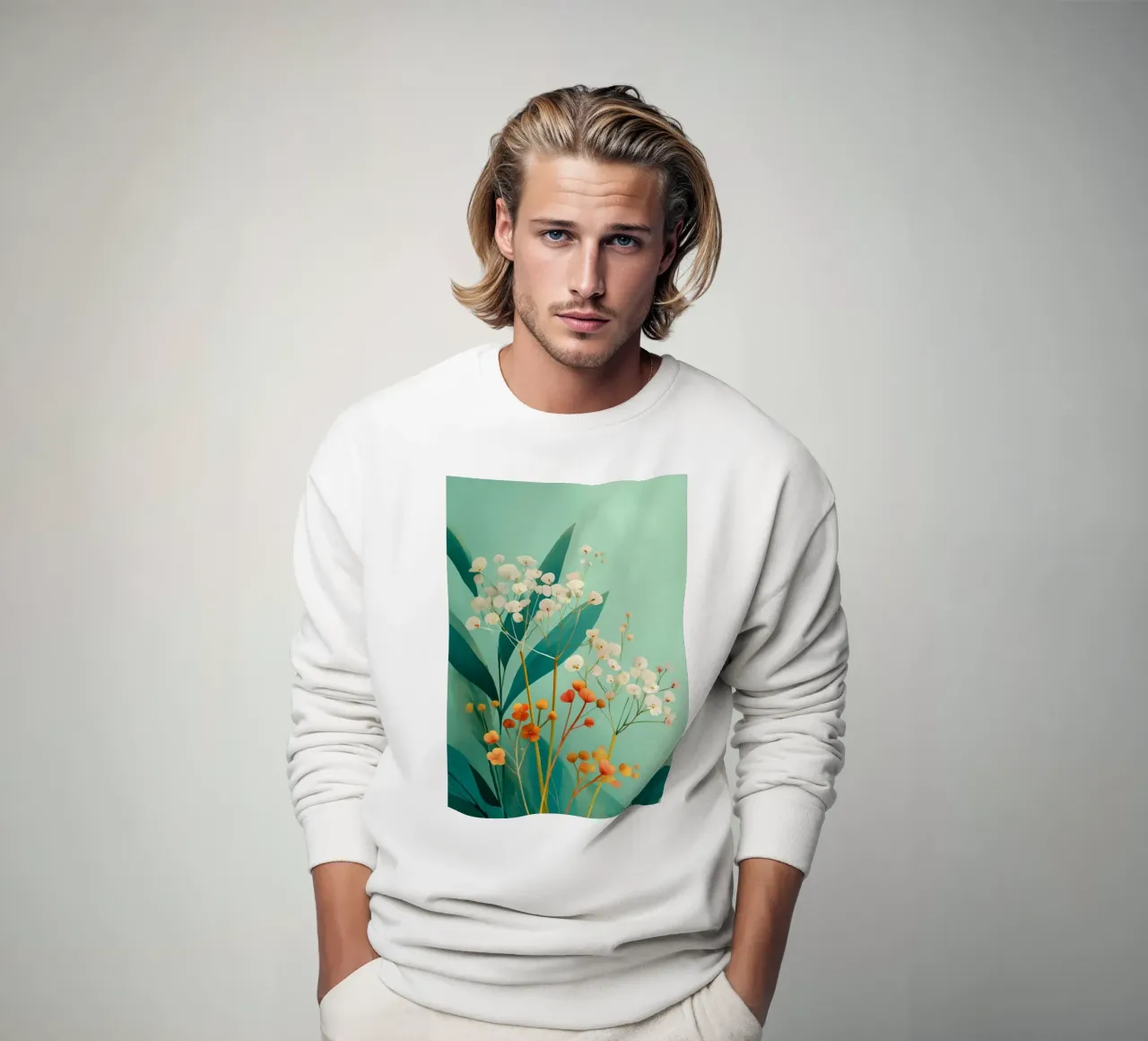 Bloom in the Tropics sweatshirt van Clara August