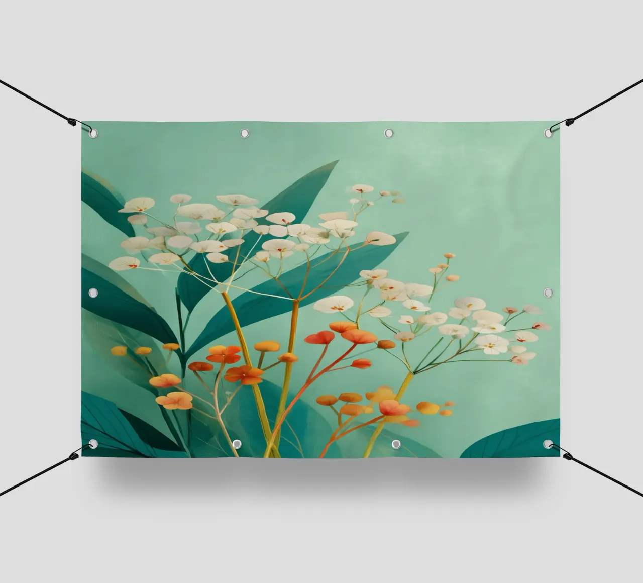 Bloom in the Tropics telo in pvc da Clara August