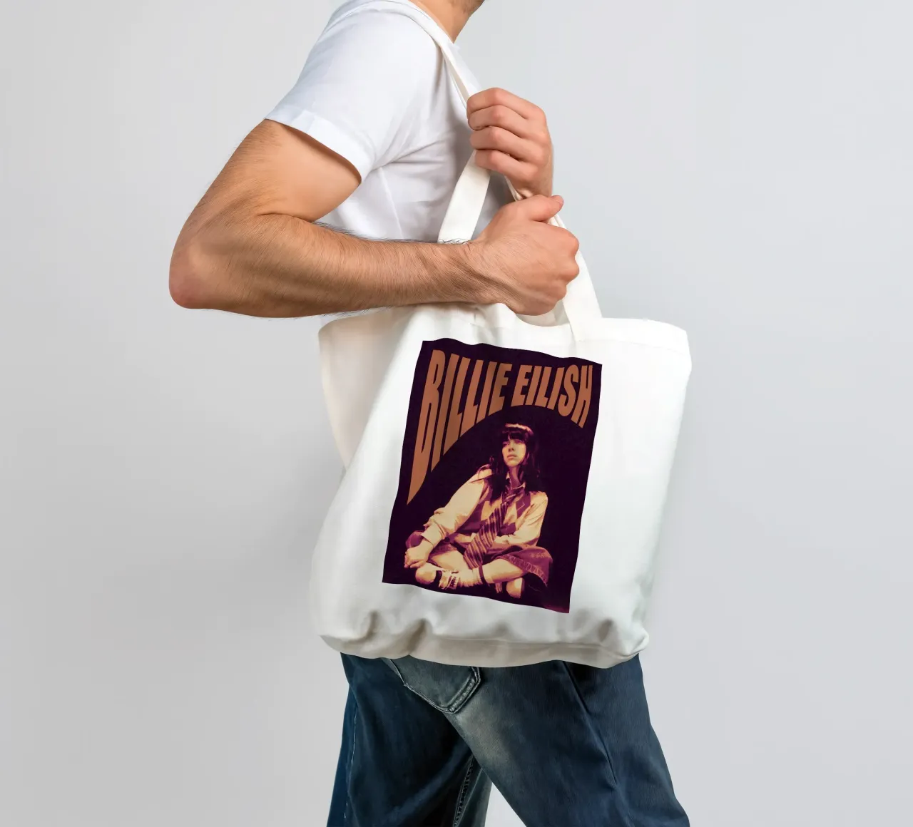 Billie Eilish borsa in juta da vanhesling
