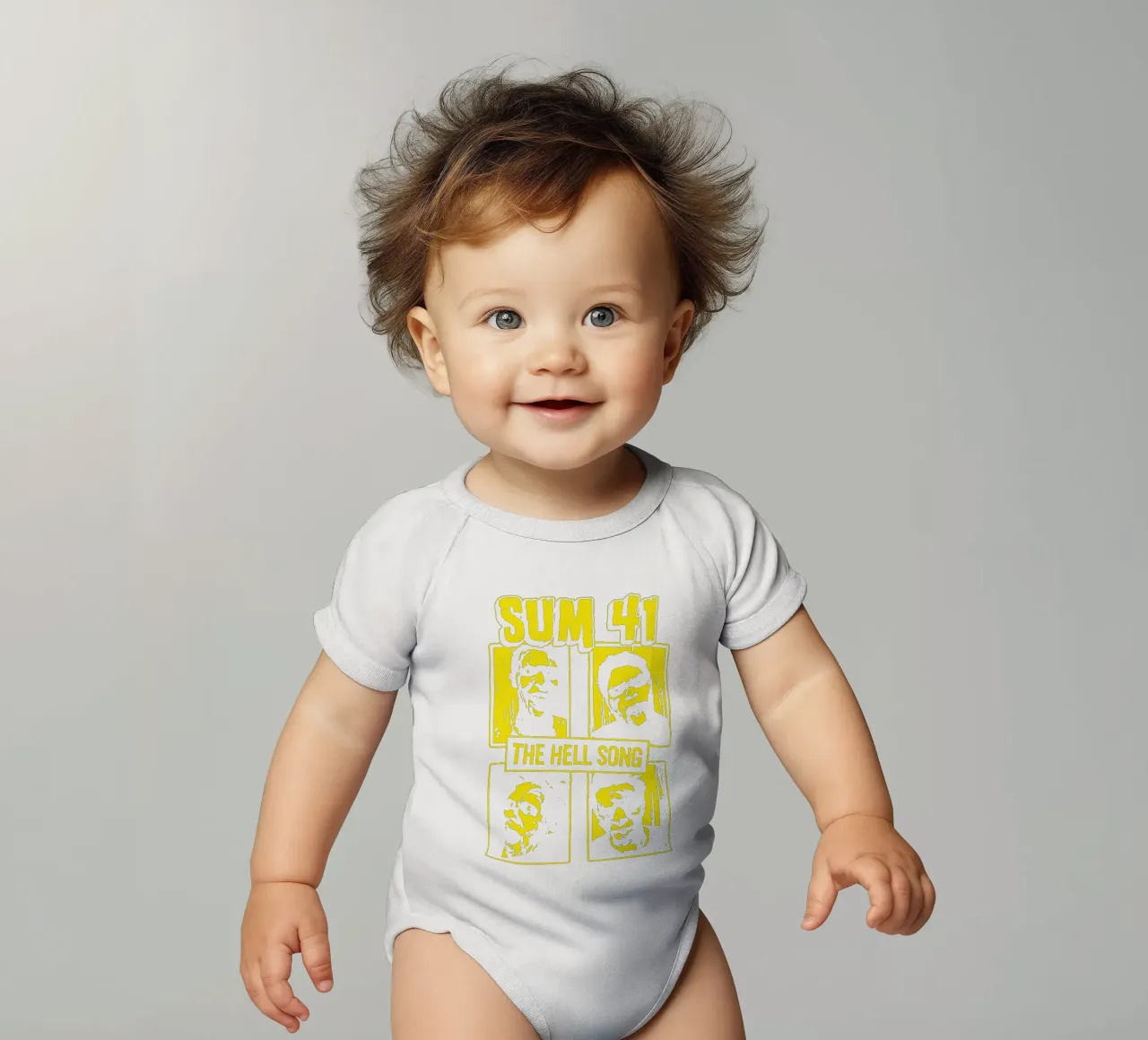 The Hell Song - SUM 41 Essential Tshirt short-sleeve baby romper by aiqfalzee_design
