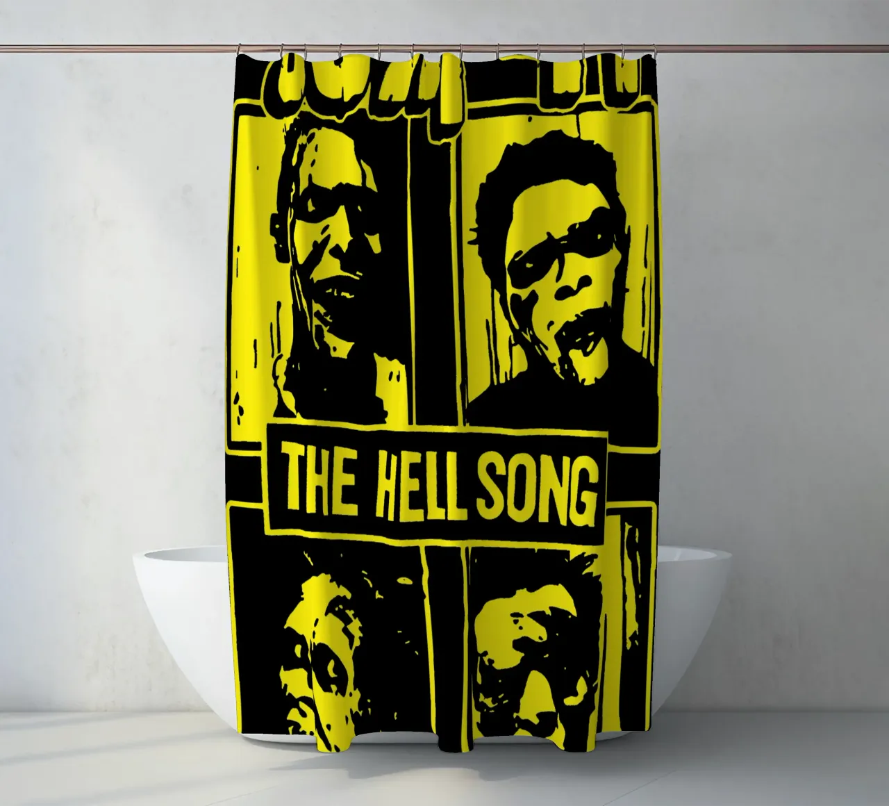 Das Höllenlied - SUM 41 Essential Tshirt Duschvorhang von aiqfalzee_design