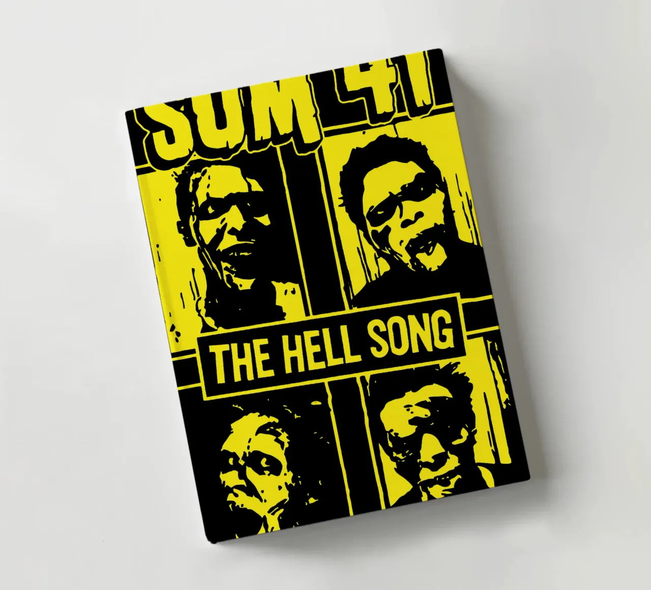 The Hell Song - SUM 41 Essential Tshirt notebook by aiqfalzee_design
