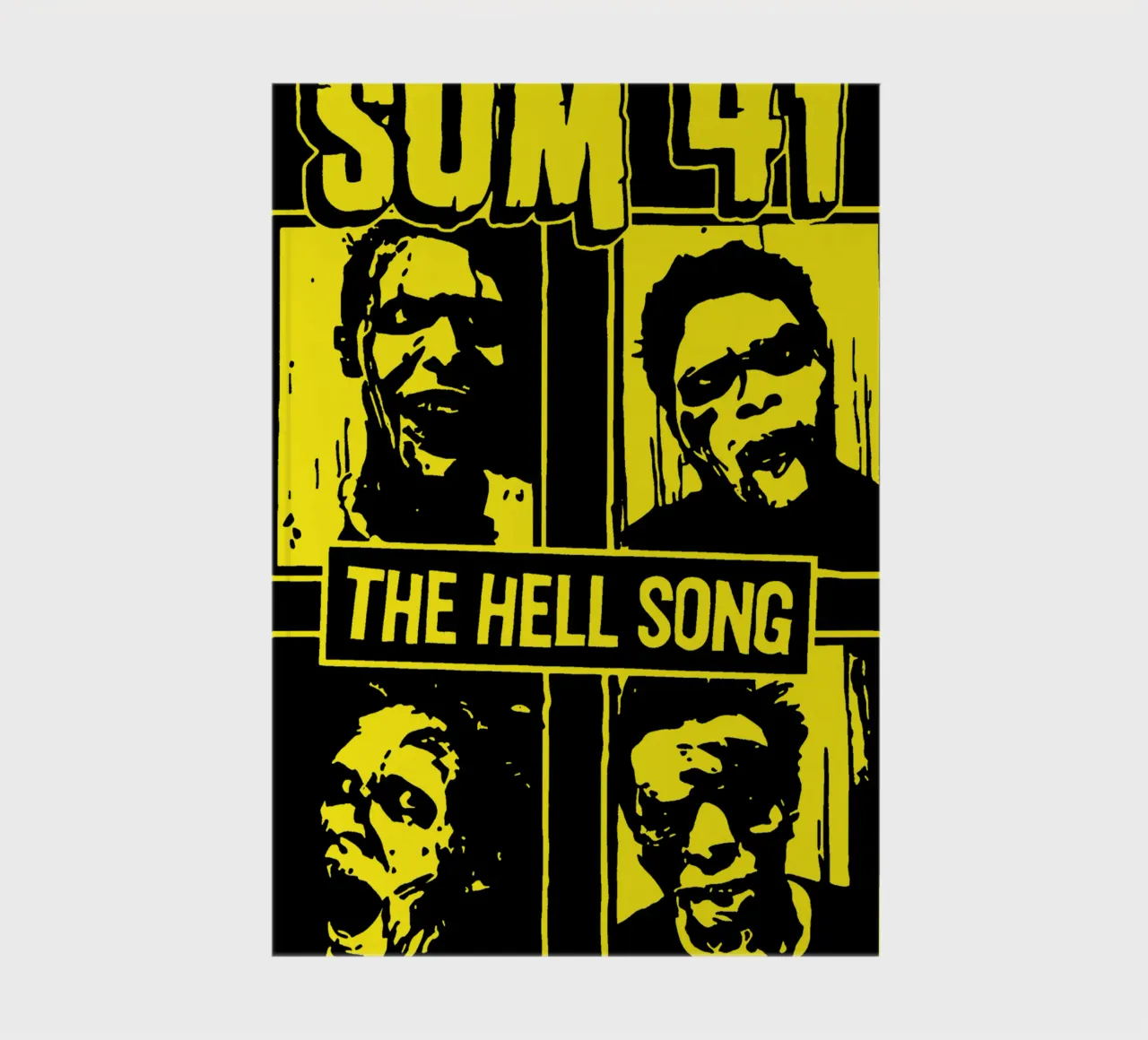 The Hell Song - SUM 41 Essential Tshirt notebook by aiqfalzee_design