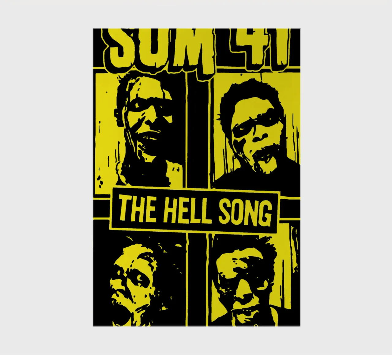 The Hell Song - SUM 41 Essential Tshirt notebook by aiqfalzee_design