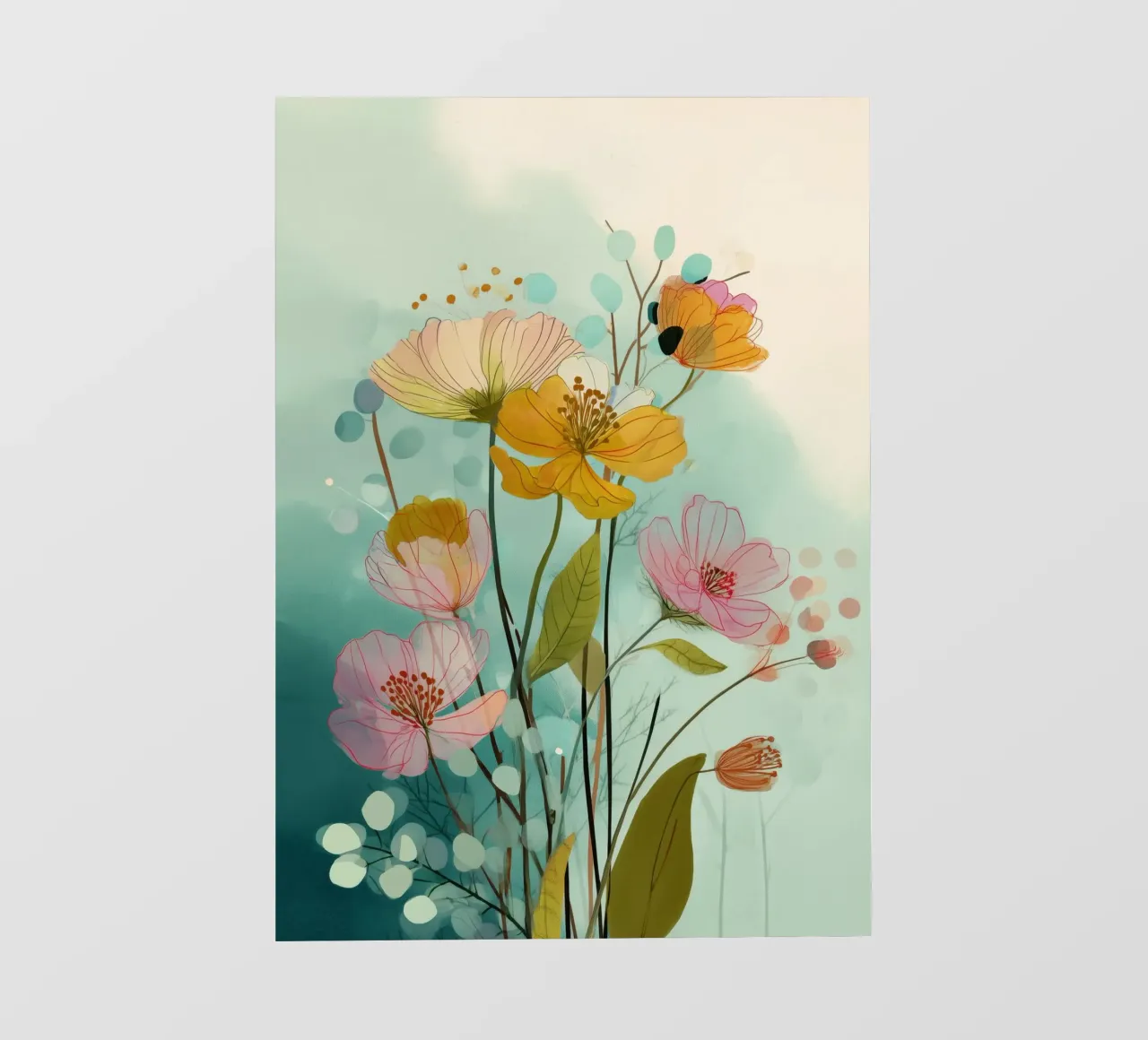 Soft Wildflowers telo in pvc da Clara August