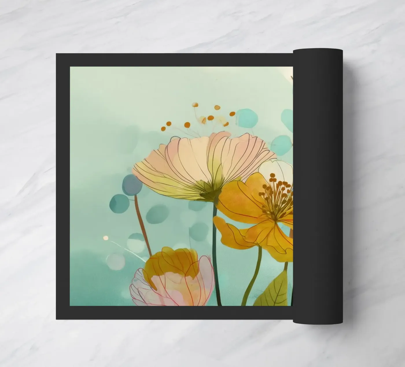 Soft Wildflowers deurmat van Clara August