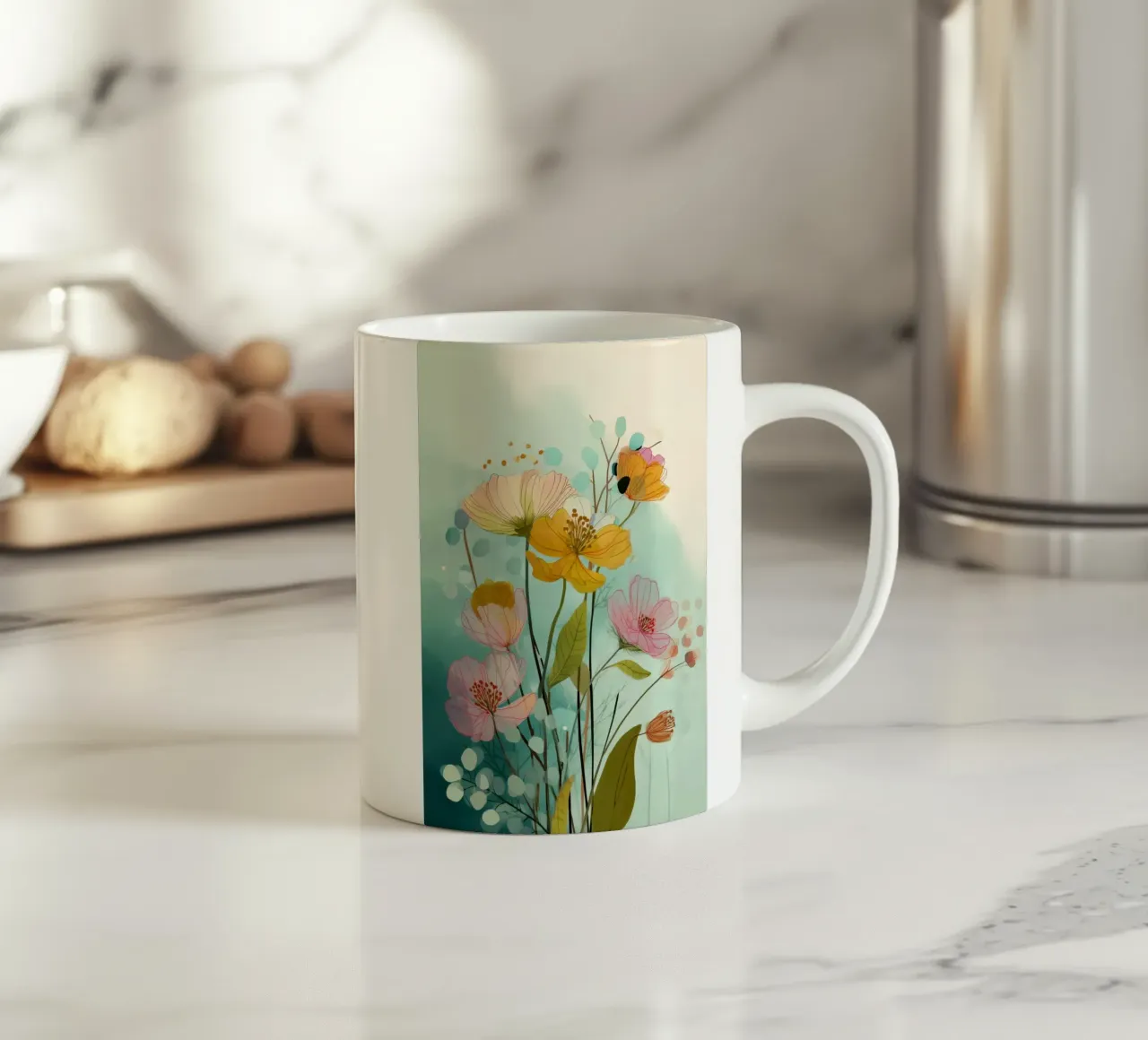 Soft Wildflowers tazza in ceramica da Clara August