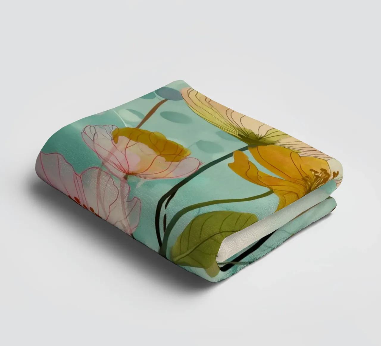 Soft Wildflowers towel by Clara August