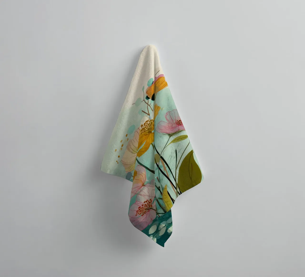 Soft Wildflowers towel by Clara August