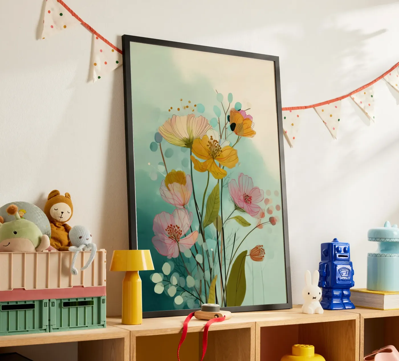 Soft Wildflowers poster da Clara August